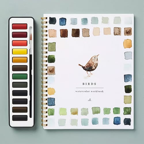 Beginner Watercolour Workbook – Step-by-Step Painting Activity Book – image 1
