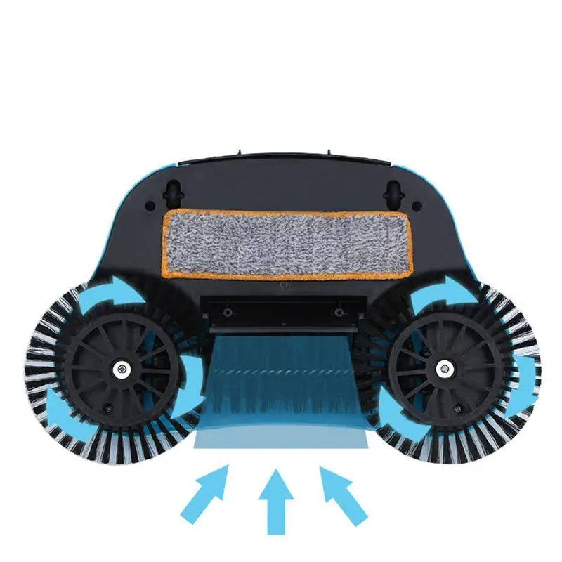 2-in-1 Manual Broom with Rotating Brush Head