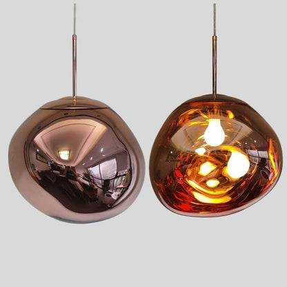 Modern Hand-Blown Glass LED Pendant Light – image 12