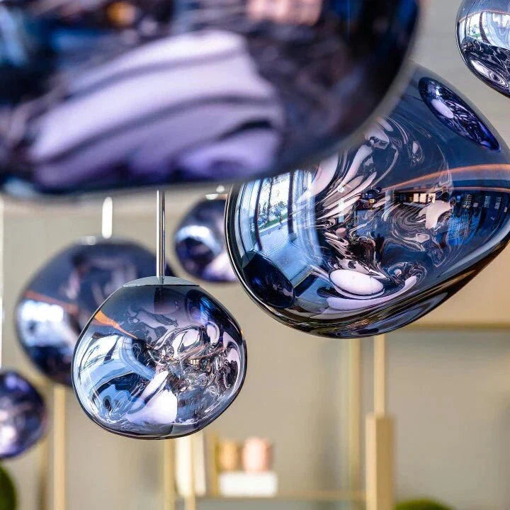 Modern Hand-Blown Glass LED Pendant Light – image 13