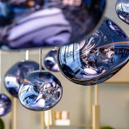 Modern Hand-Blown Glass LED Pendant Light – image 13