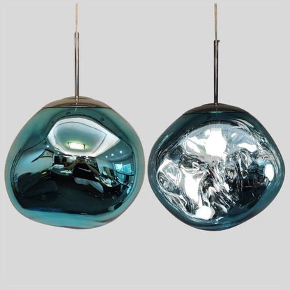 Modern Hand-Blown Glass LED Pendant Light – image 16