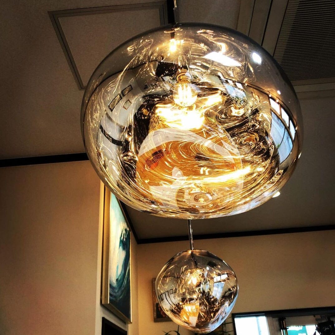 Modern Hand-Blown Glass LED Pendant Light – image 17