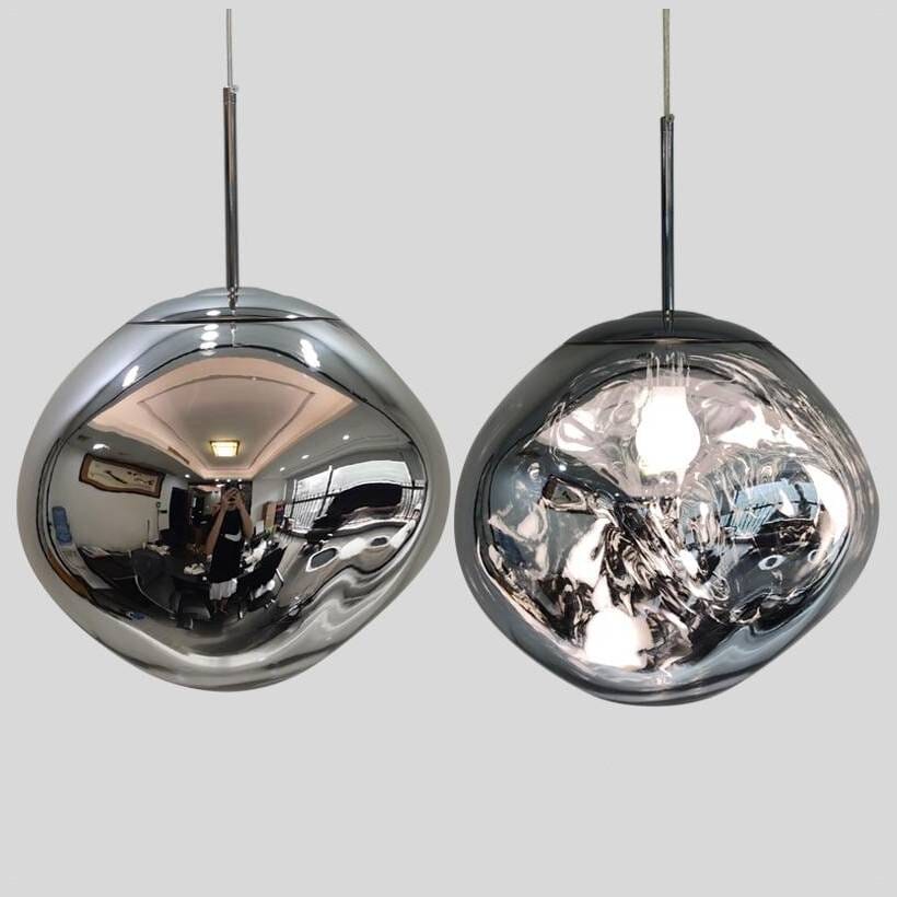 Modern Hand-Blown Glass LED Pendant Light – image 18