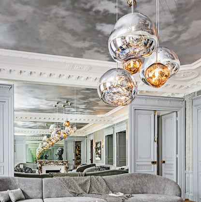 Modern Hand-Blown Glass LED Pendant Light – image 20