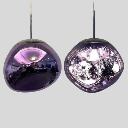 Modern Hand-Blown Glass LED Pendant Light – image 21