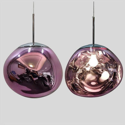 Modern Hand-Blown Glass LED Pendant Light – image 25