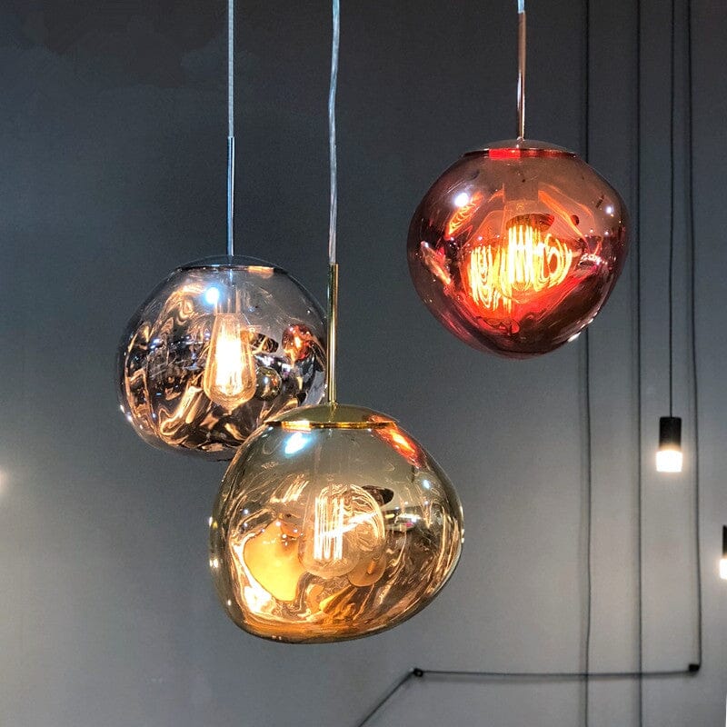 Modern Hand-Blown Glass LED Pendant Light – image 26