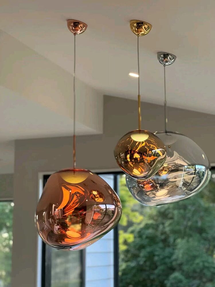 Modern Hand-Blown Glass LED Pendant Light – image 29