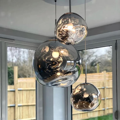 Modern Hand-Blown Glass LED Pendant Light – image 30