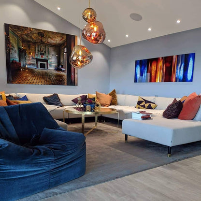 Modern Hand-Blown Glass LED Pendant Light – image 33