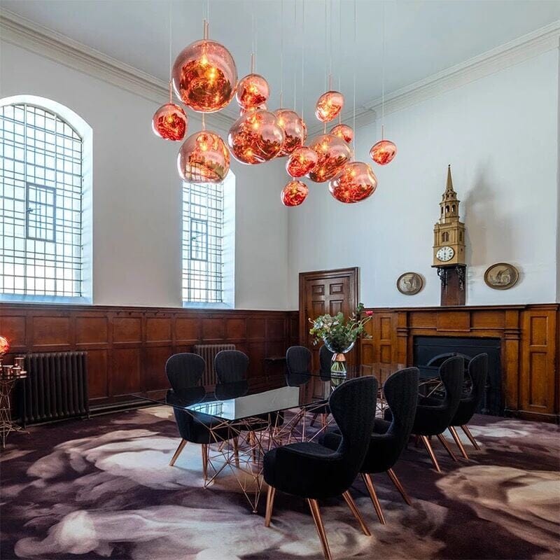 Modern Hand-Blown Glass LED Pendant Light – image 35