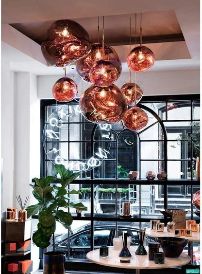 Modern Hand-Blown Glass LED Pendant Light – image 36