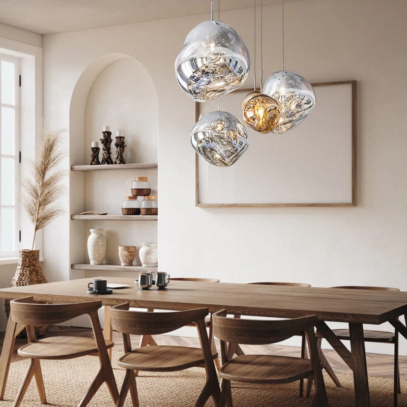 Modern Hand-Blown Glass LED Pendant Light – image 2