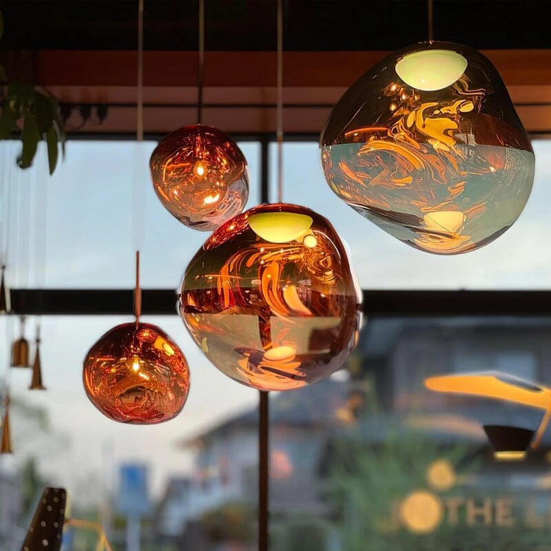 Modern Hand-Blown Glass LED Pendant Light – image 5