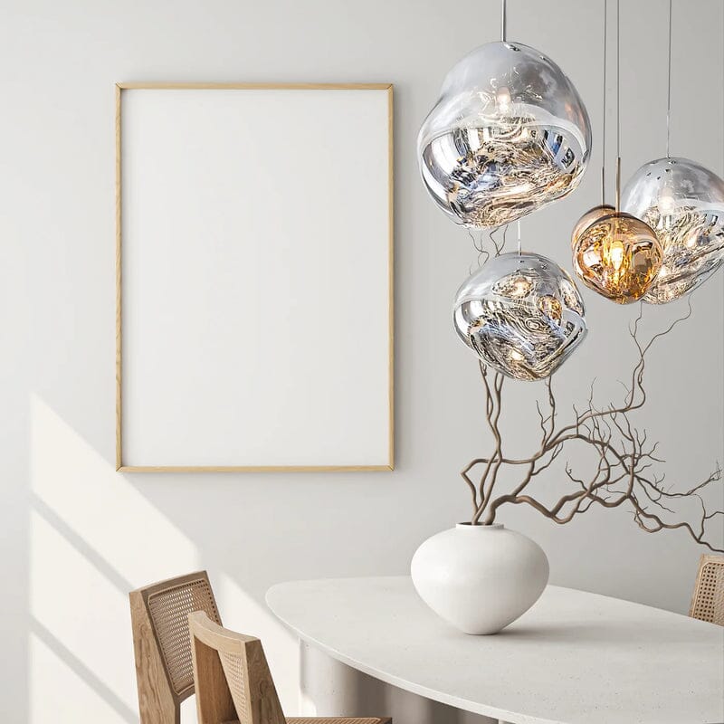 Modern Hand-Blown Glass LED Pendant Light – image 23