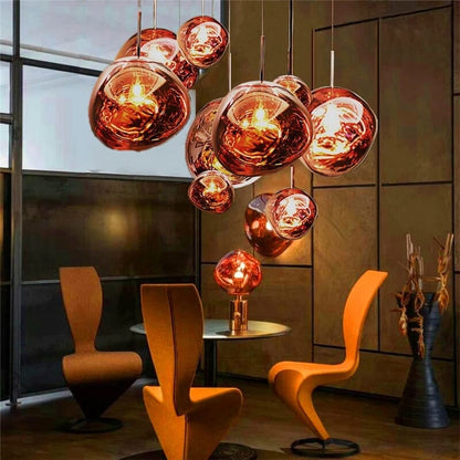 Modern Hand-Blown Glass LED Pendant Light – image 9