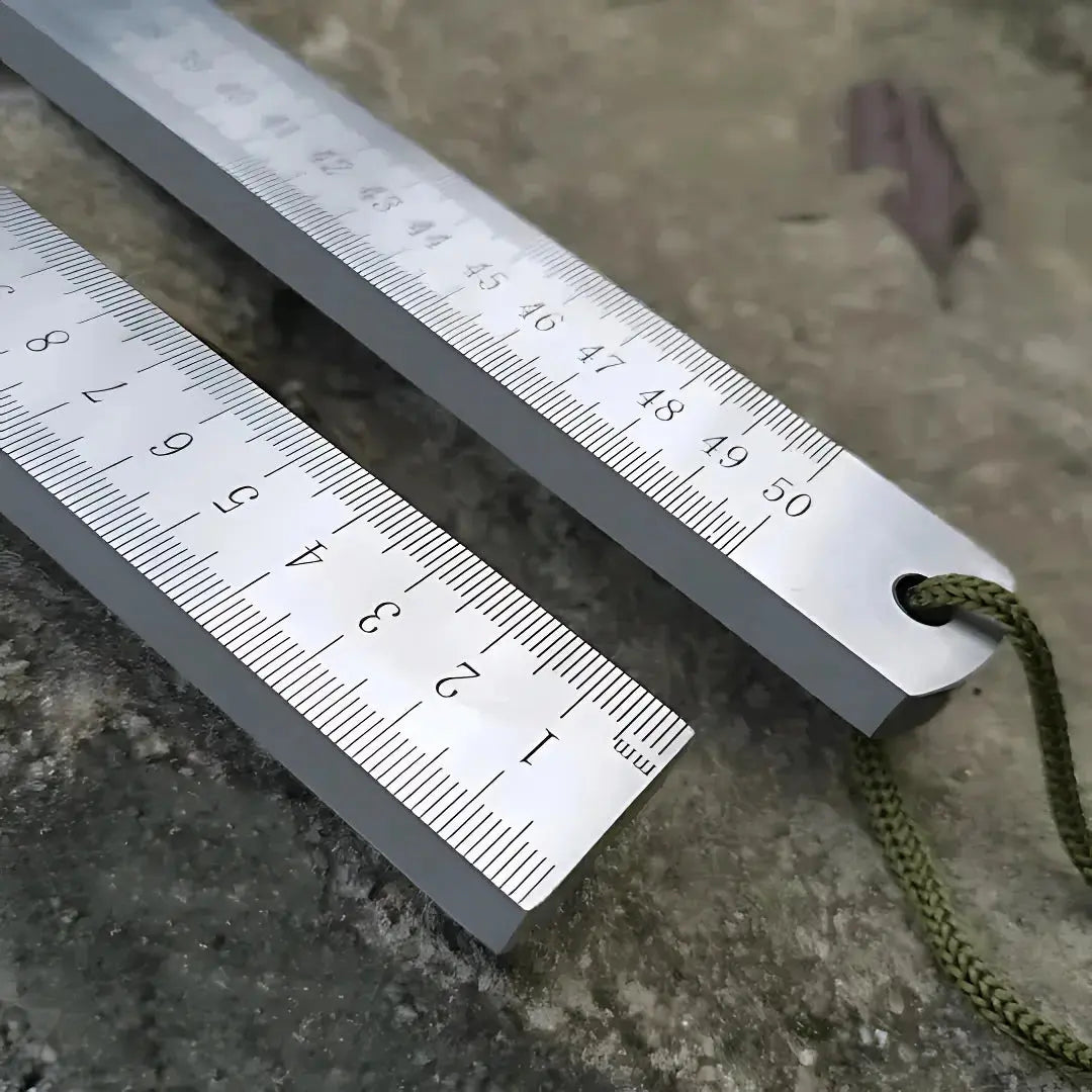 Hardened Steel Ruler Emergency Survival Tool