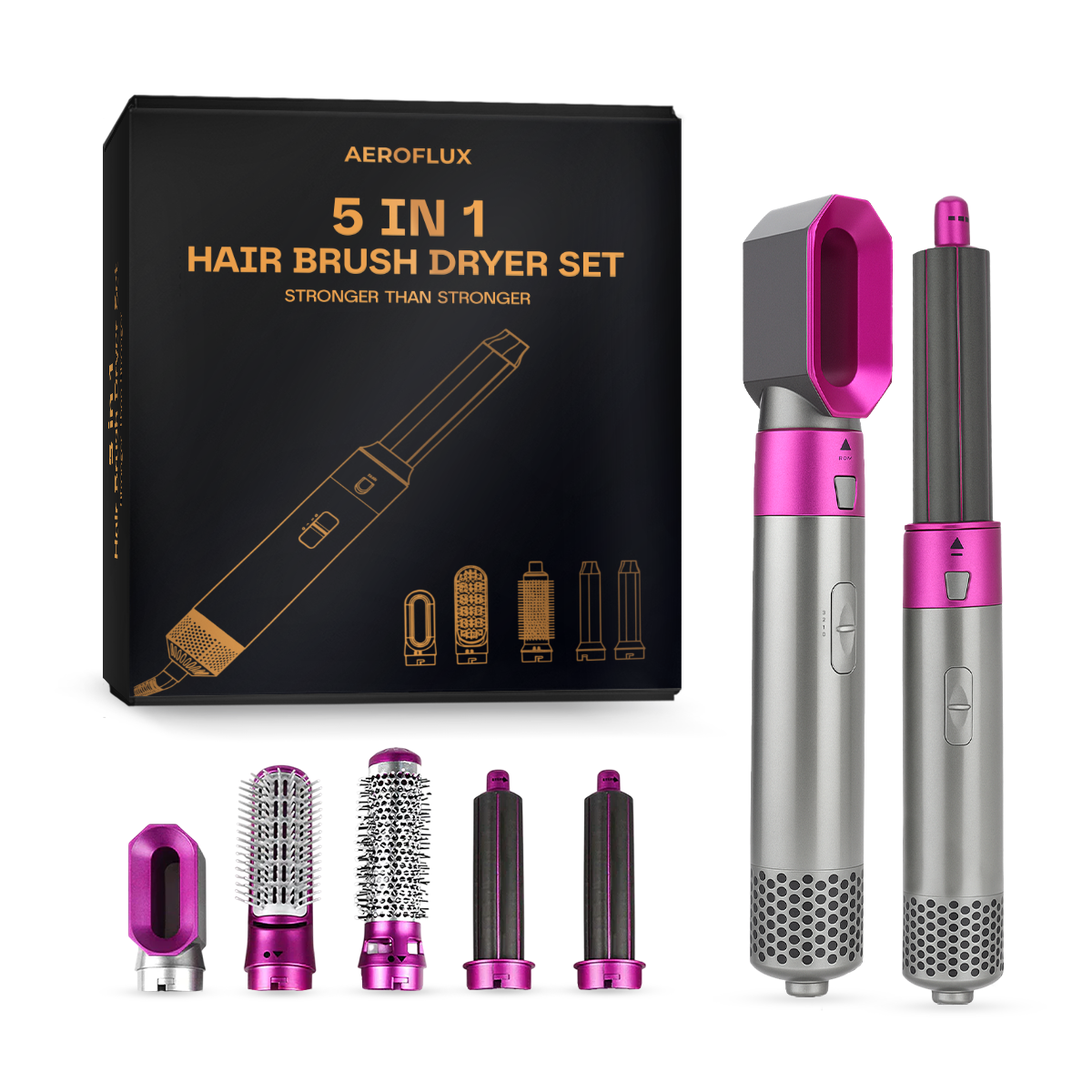 5-in-1 Hair Styler Pro V2 – Auto Curling, Blow Dry & Straighten ,1000W