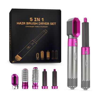 5-in-1 Hot Air Hair Styler with Auto Curler & Dryer