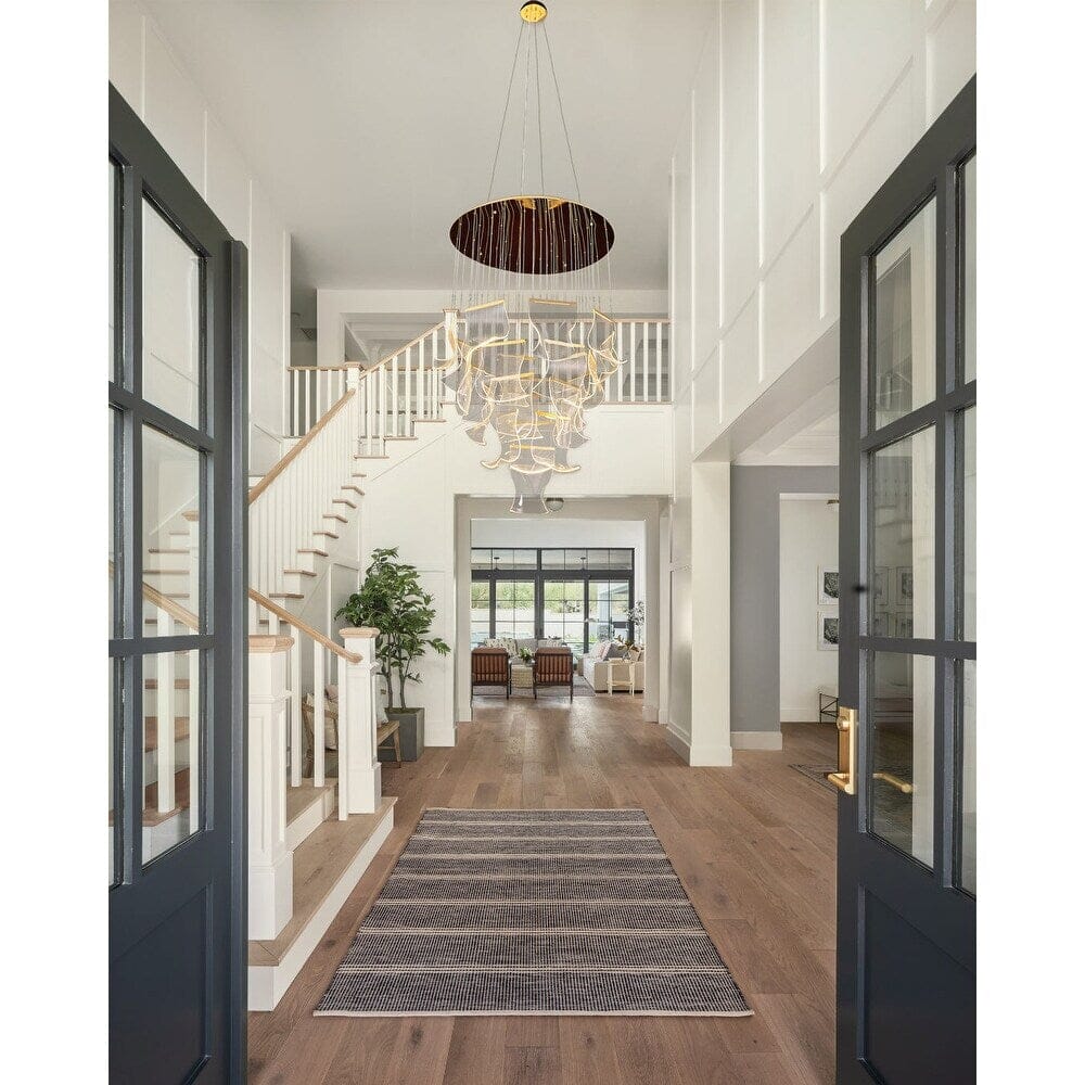 Contemporary Acrylic Panel LED Chandelier – image 29
