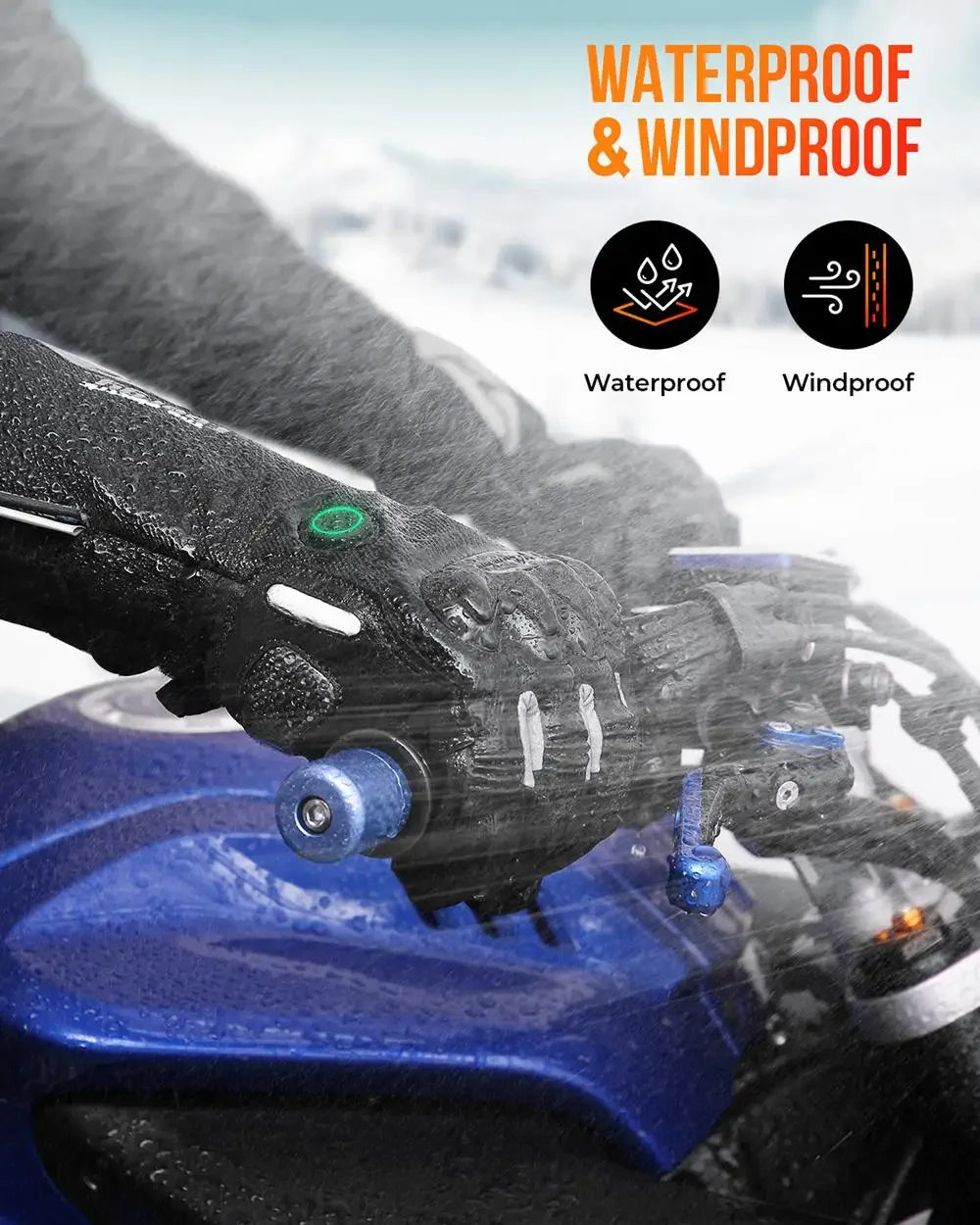 Heated Gloves Waterproof Rechargeable Winter