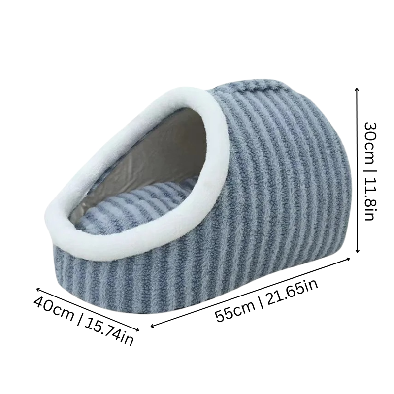 Calming Cat Cave Bed - Soft Washable Pet Hideout