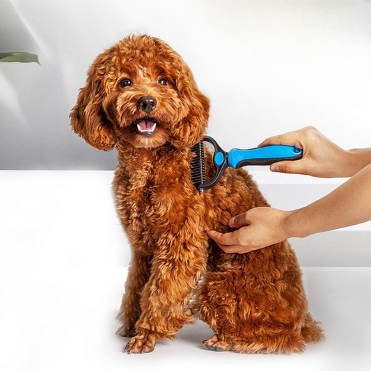 2-in-1 Pet Grooming Brush - Deshedding Tool