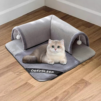 Cat Hideaway Bed - Interactive Scratch Lounge