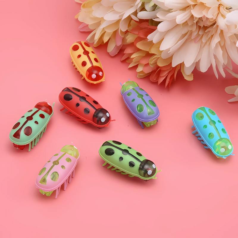 Vibrating Cat Toy Bug Interactive Chase Toy