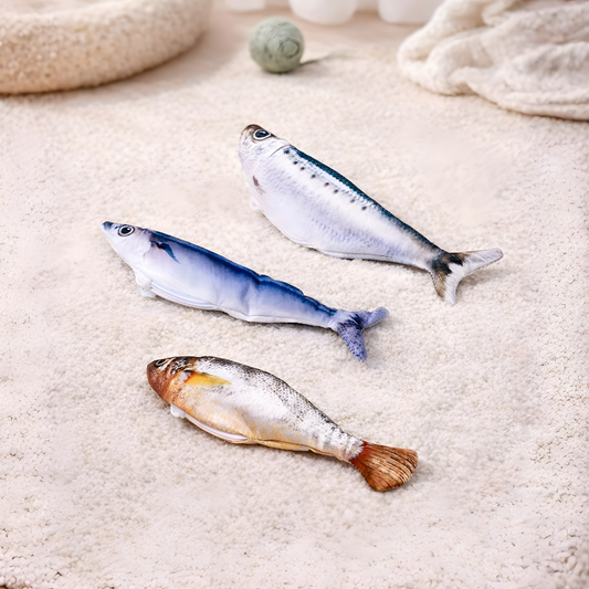 Flopping Fish Cat Toy - Motion Activated Plush