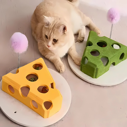 Cat Puzzle Toy Felt Box Interactive Play Toy
