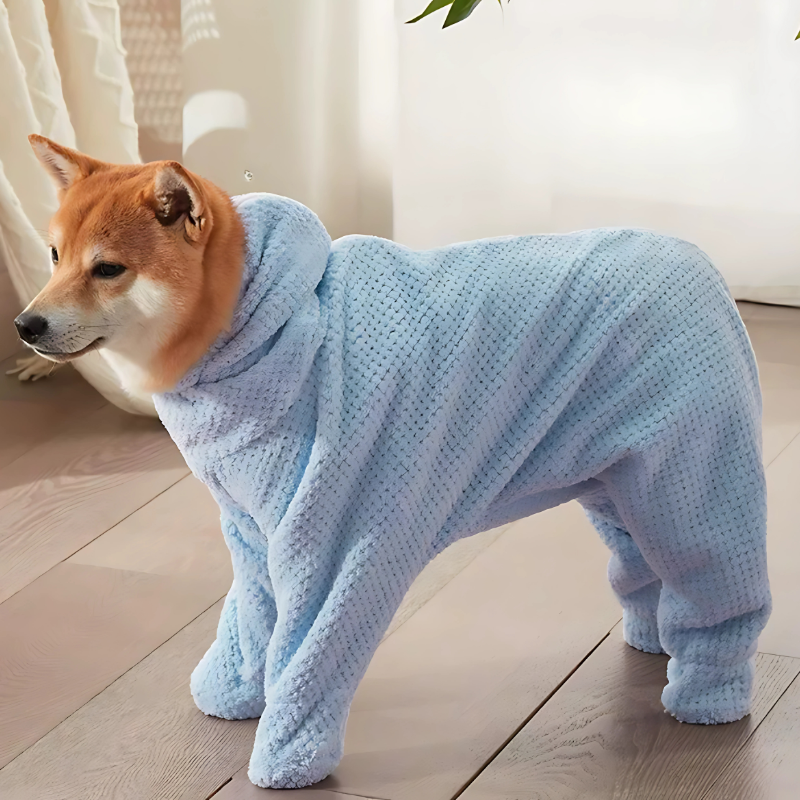 Hooded Dog Towel - Quick-Dry Pet Bath Robe