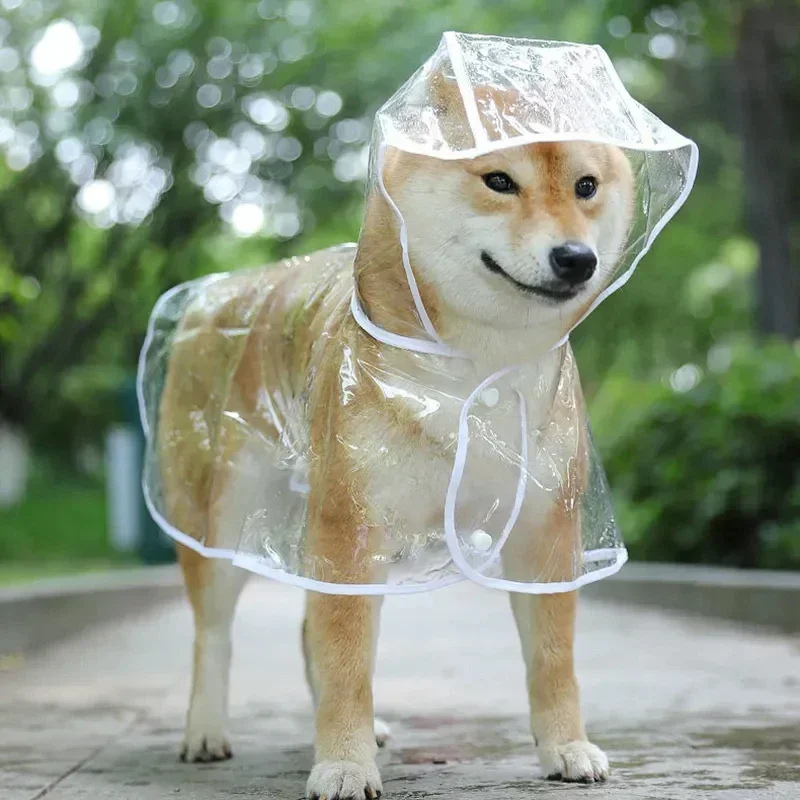 Waterproof Dog Raincoat - Transparent Pet Jacket