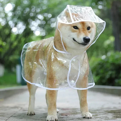 Waterproof Dog Raincoat - Transparent Pet Jacket