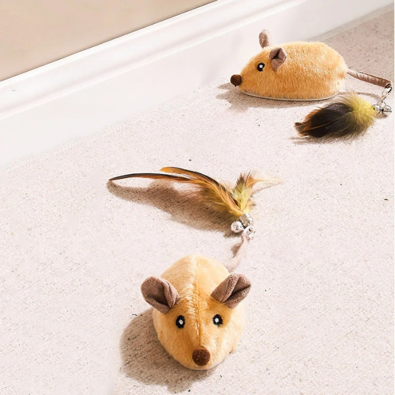 RC Cat Toy Moving Bug LED Interactive Toy