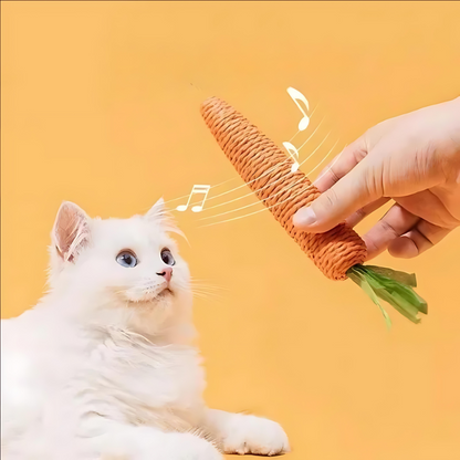 Carrot Cat Toy Interactive Kitten Chew Toy