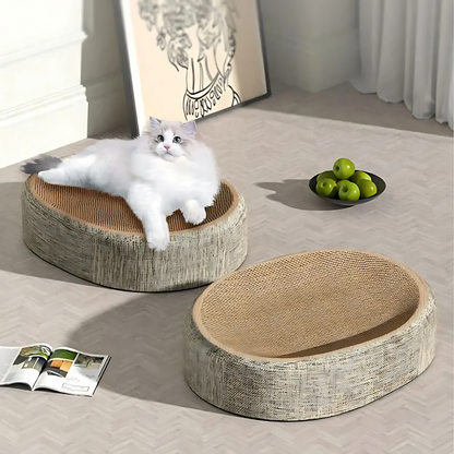 Sisal Cat Scratcher Bed Oval Lounge Scratch Pad
