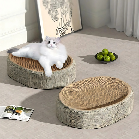 Sisal Cat Scratcher Bed Oval Lounge Scratch Pad