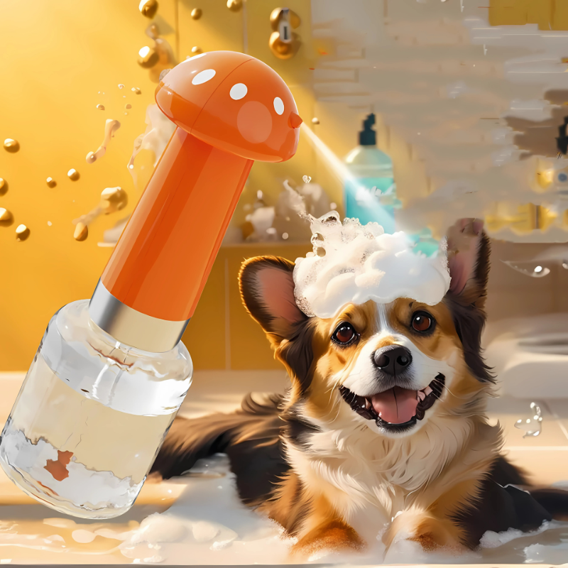Foaming Pet Shampoo Brush - Bath Grooming Tool