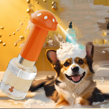 Foaming Pet Shampoo Brush - Bath Grooming Tool