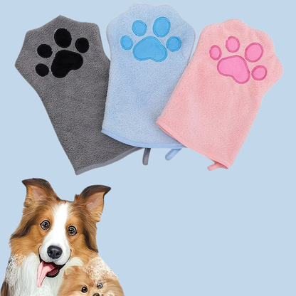 Pet Bath Gloves - Absorbent Grooming Mitts