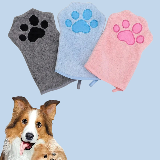 Pet Bath Gloves - Absorbent Grooming Mitts