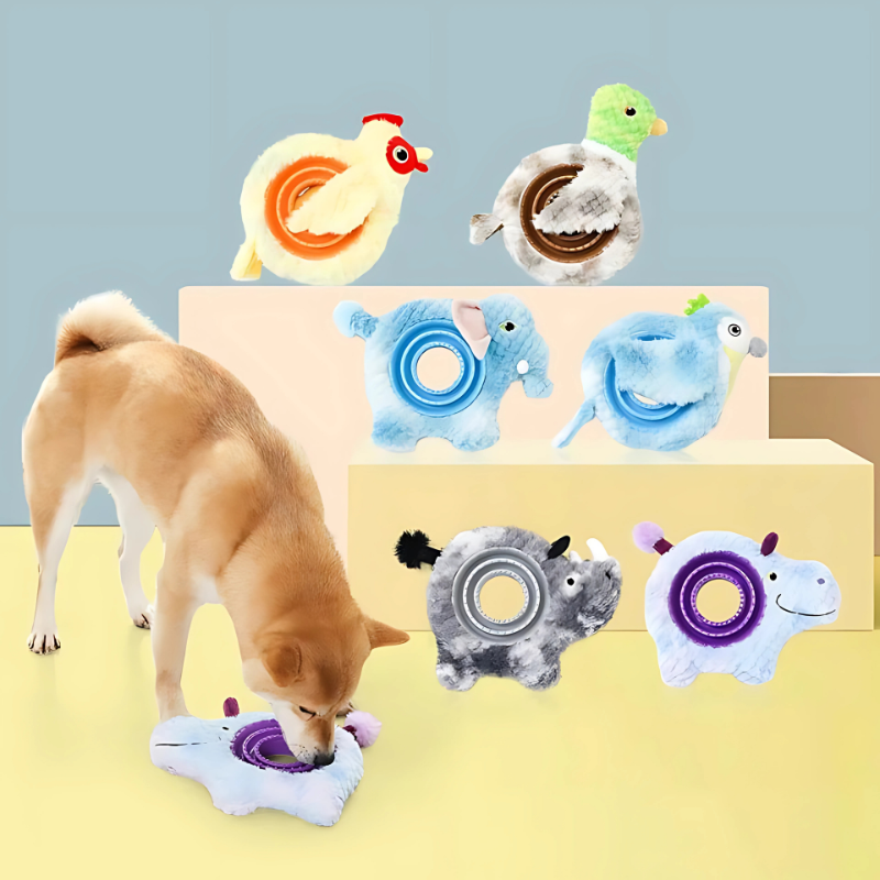 Interactive Dog Puzzle Toy Treat Dispensing