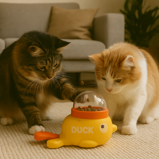 Interactive Puzzle Feeder for Cats - Slow Feed Toy