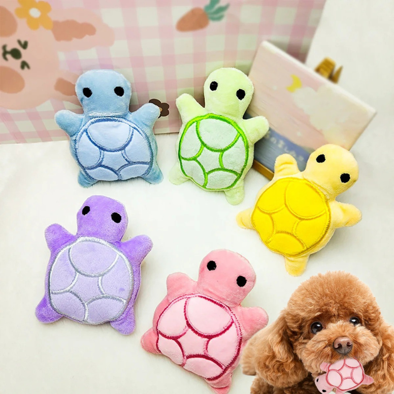 Puppy Plush Teething Toy Squeaky Dog Toy