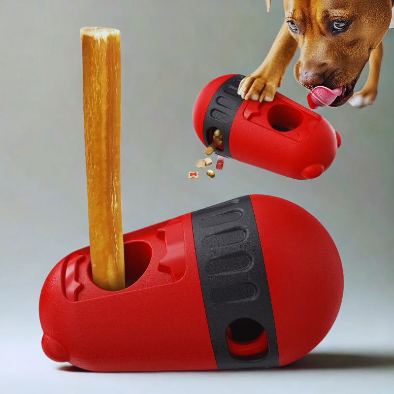Rolling Treat Puzzle Dog Toy Interactive Feeder
