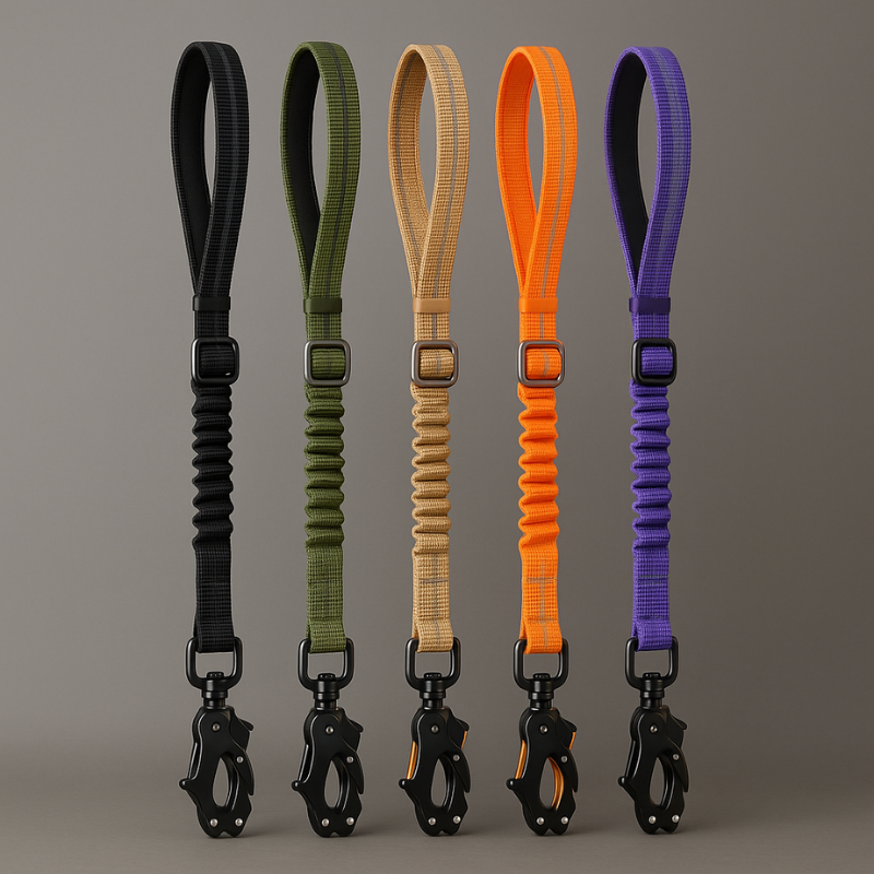 Heavy-Duty Reflective Dog Leash - Shock Absorbing