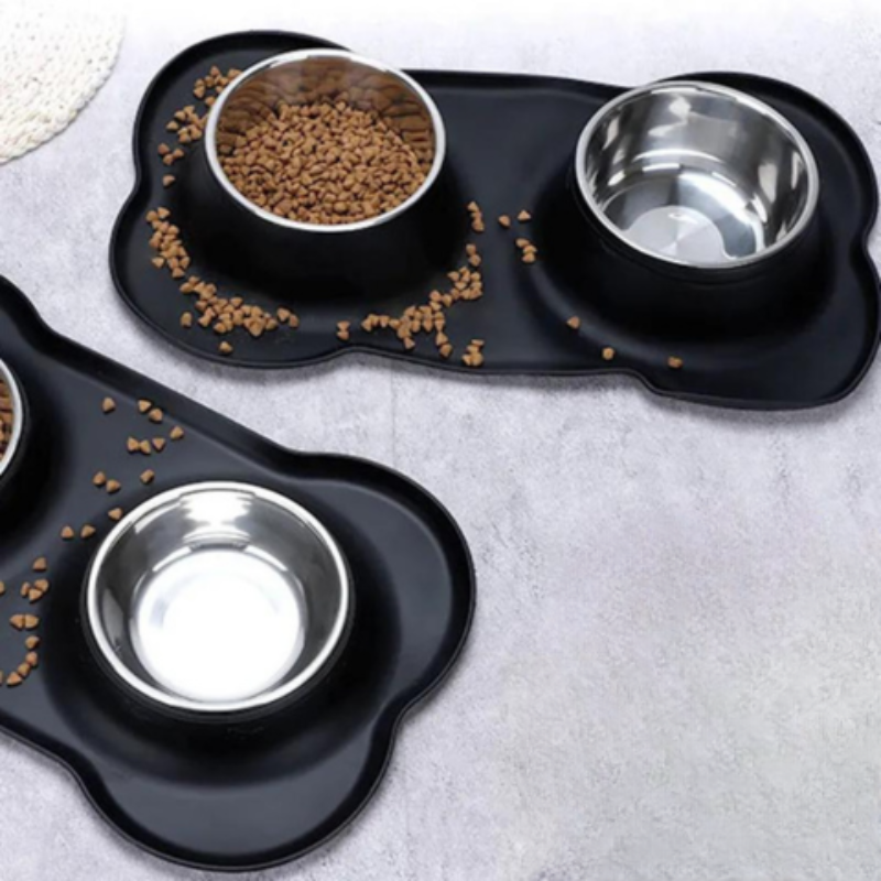Stainless Steel Pet Bowls - Non-Slip Feeding Set