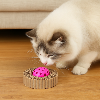 Interactive Cat Toy Ring - Scratch & Spin Toy